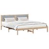 vidaXL Bed Frame Light Grey 200 x 200 cm Solid Pine Wood