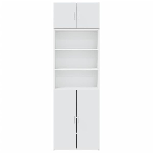 vidaXL Storage Cabinet White 70x42.5x225 cm Engineered Wood