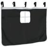 vidaXL Curtains for Loft Bed with Tower White and Black Polyester