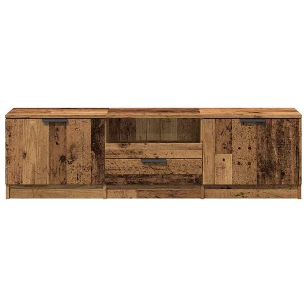 vidaXL TV Cabinet Old Wood 140x35x40 cm Engineered Wood