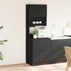vidaXL Kitchen Cabinet Black 60x50x180 cm Engineered Wood