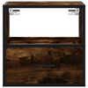 vidaXL Wall-mounted Bedside Cabinet Smoked Oak 40x31x39.5 cm