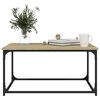 vidaXL Coffee Table Sonoma Oak 80x50x40 cm Engineered Wood and Iron