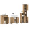 vidaXL 4 Piece Bathroom Furniture Set Artisan Oak Engineered Wood