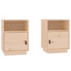 vidaXL Bedside Cabinets 2 pcs 40x34x55 cm Solid Wood Pine