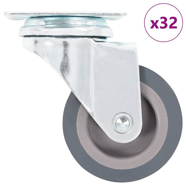 vidaXL 32 pcs Swivel Casters 50 mm
