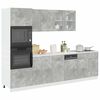 vidaXL 7 Piece Kitchen Cabinet Set Lyon Concrete Grey Engineered Wood