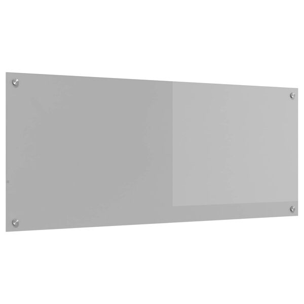 vidaXL Kitchen Backsplash Light grey 120 x 50 x 0.6 cm Tempered Glass
