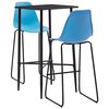 vidaXL 3 Piece Bar Set Plastic Blue