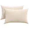 vidaXL Sofa Pillows 2 pcs Beige 60 x 40 cm Fabric