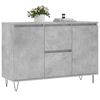 vidaXL Sideboard Concrete Grey 101.5x35x70 cm Engineered Wood