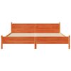 vidaXL Bed Frame without Mattress Wax Brown 200x200 cm Solid Wood Pine