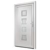 vidaXL Front Door White 98x200 cm PVC