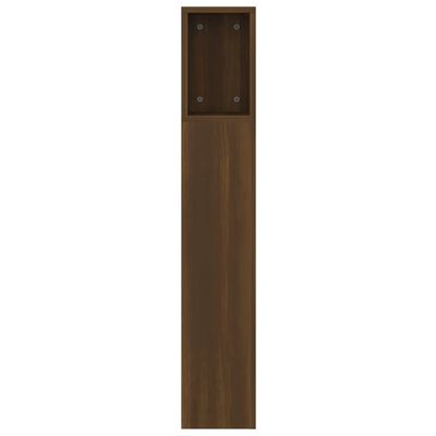 vidaXL Headboard Cabinet Brown Oak 160x18.5x104.5 cm