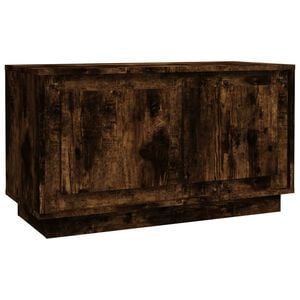 vidaXL TV Cabinet Smoked Oak 80x35x45 cm Engineered Wood