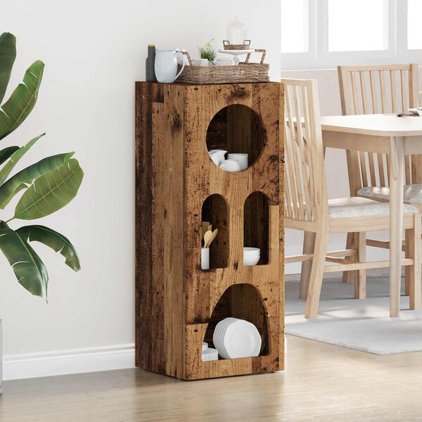 vidaXL Sideboard Old Wood 40 x 35 x 100.5 cm Engineered Wood