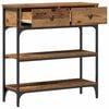 vidaXL Console Table Old Wood 72.5 x 25 x 75 cm Engineered Wood