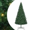 vidaXL Christmas Tree with Decorative String Lights Green 400 cm PVC