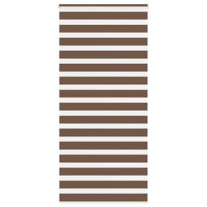 vidaXL Zebra Blind Brown 110x230 cm Fabric Width 105,9 cm Polyester