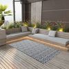 vidaXL Outdoor Carpet ARAKIL White and Black 120x180 cm PP
