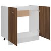 vidaXL Sink Bottom Cabinet Lyon Brown Oak 80x46x81.5 cm Engineered Wood