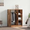 vidaXL Wardrobe with Shelf with Storage Old Wood 77 x 48 x 102 cm