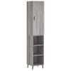 vidaXL Highboard Grey Sonoma 34,5x34x180 cm Engineered Wood