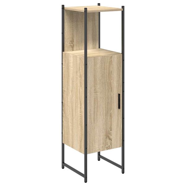 vidaXL Bathroom Cabinet Beige 33 x 33 x 120.5 cm Engineered wood