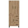 vidaXL Highboard with Drawer 2 pcs Artisan Oak 69.5 x 34 x 180 cm
