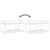 vidaXL Bunk Bed without Mattress White 107x203 cm Steel