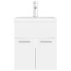 vidaXL Sink Cabinet with Built-in Basin White Engineered Wood