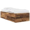 vidaXL Floor Bed Frame Old Wood 80 x 200 cm Engineered Wood