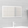 vidaXL 2 Piece Bathroom Furniture Set High Gloss White Engineered Wood