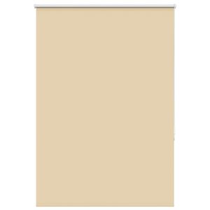 vidaXL Roller Blind Blackout Beige 110x130 cm Fabric Width 105.7 cm Polyester