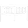 vidaXL Metal Replace Headboard White 180 cm