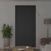 vidaXL Window Blind with Curtains Manual Black Aluminium