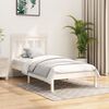 vidaXL Bed Frame without Mattress White 100x200 cm Solid Wood