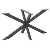 vidaXL Dining Table Leg Spider Shape Anthracite 150x78x(72-73) cm Steel
