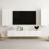 vidaXL 5 Piece TV Cabinet Set White Engineered Wood