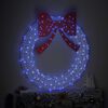vidaXL Wreath with 150 LEDs Blue 120 cm Acrylic
