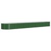 vidaXL Garden Raised Bed | Green | Powder-coated Steel | Large | Durable