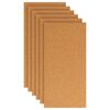 vidaXL Cork Sheet 6 pcs 100 x 50 x 1 cm Cork Brown