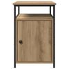 vidaXL Bedside Cabinet Artisan oak Engineered Wood
