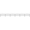 vidaXL Garden Fence with Spear Top Steel 1005x100 cm Black