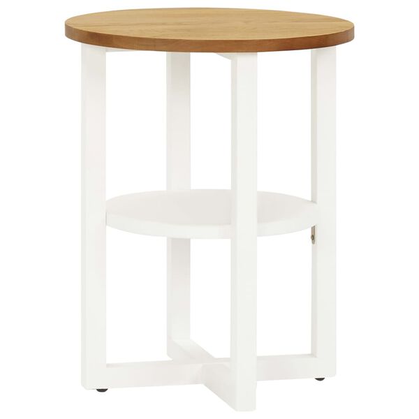 vidaXL Lamp Table 40x50 cm Solid Oak Wood