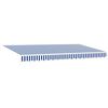 vidaXL Retractable Awning Blue and White 350 x 200 cm