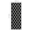 vidaXL Runner Rug BCF Black and White 100x350 cm
