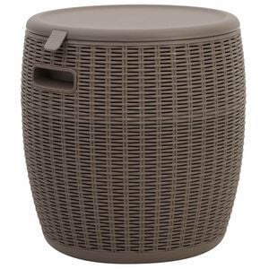 vidaXL 4-in-1 Garden Storage Box Light Brown Polypropylene