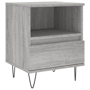 vidaXL Bedside Cabinet Grey Sonoma 40x35x50 cm Engineered Wood