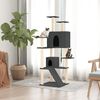 vidaXL Cat Tree with Sisal Scratching Posts Dark Grey 153 cm